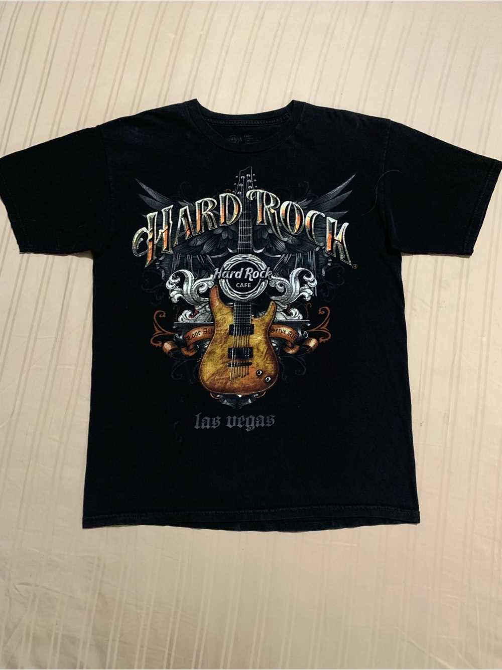 Hard Rock Cafe Las Vegas Black Graphic Tee y2k 2000s